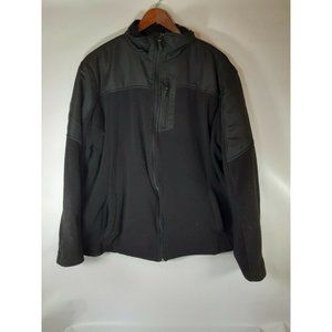 Snozu Size Large Black Fleece Full Zip Jacket